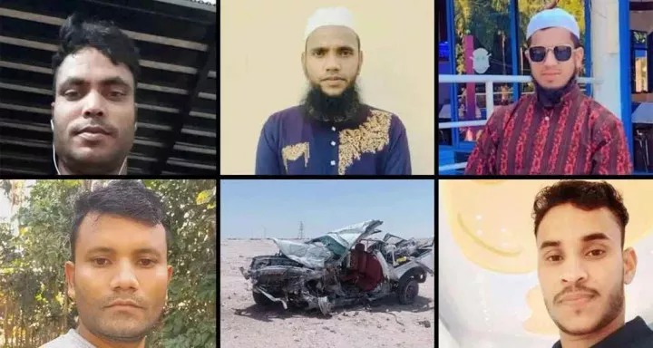 সিলেটে পৌঁছেছে কাতারে সড়ক দুর্ঘটনায় নিহত ৫ বাংলাদেশির মরদেহ