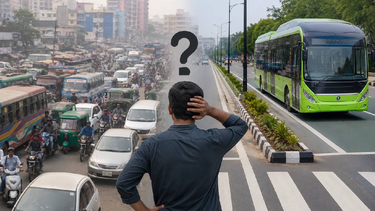 ইলেকট্রনিক বাস নাকি সড়কে শৃঙ্খলা, কোনটা আগে দরকার?