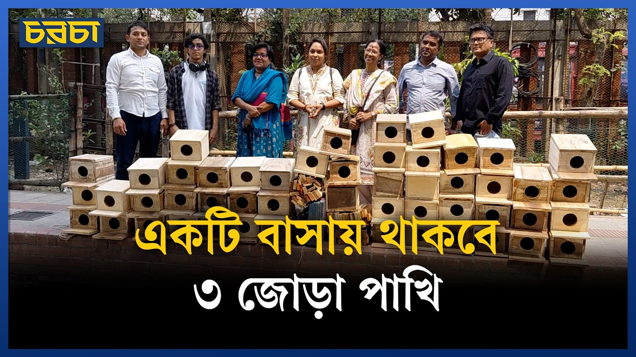 আজিমপুরে বসানো হচ্ছে ৫০টি পাখির বাসা