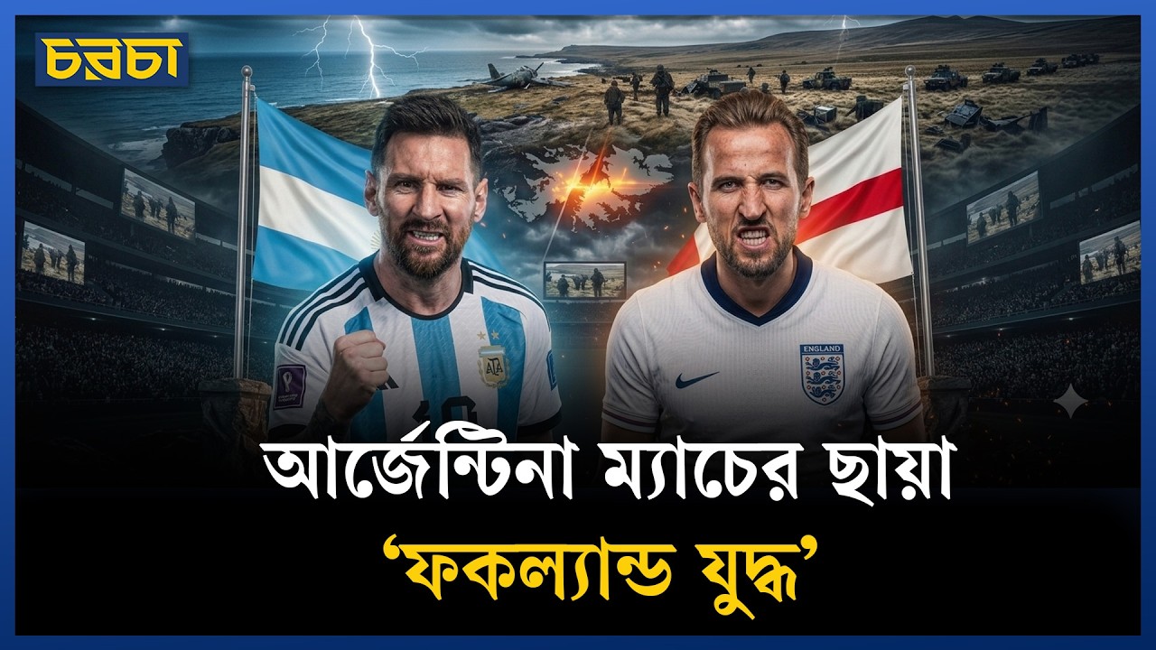 ইংল্যান্ড–আর্জেন্টিনা ম্যাচের ছায়া ‘ফকল্যান্ড যুদ্ধ’