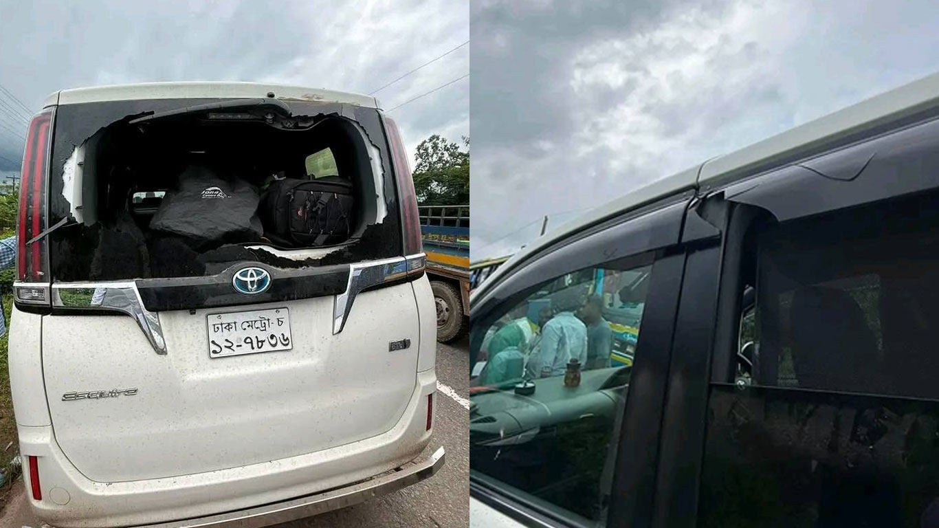 এবার সিলেটেও এনসিপির গাড়িবহরে দফায় দফায় হামলার অভিযোগ