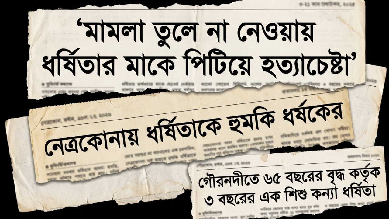 দেশে সংবাদমাধ্যমে এখনো ‘ধর্ষিতা’ শব্দটি ব্যবহৃত হচ্ছে। ছবি: এআই দিয়ে তৈরি