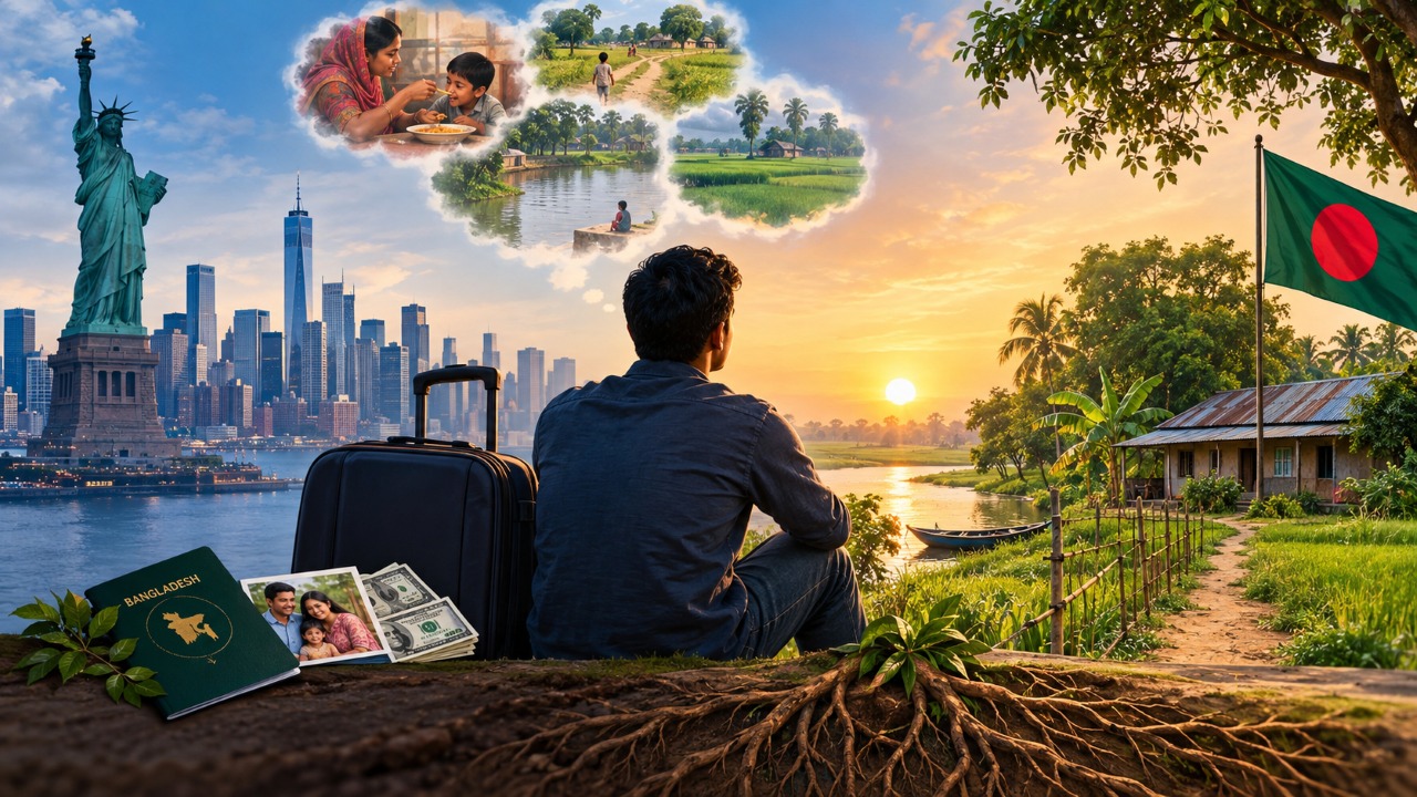 প্রবাসে শেকড়ের টান এবং স্বপ্নভঙ্গ