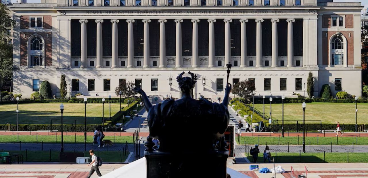 Students walk on campus at Columbia University in New York City, U.S., September 2, 2025–Reuters