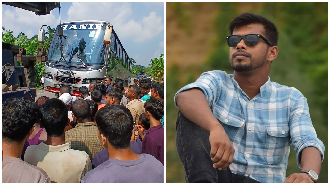 বরিশালে বাসচাপায় মোটরসাইকেল চালক নিহত