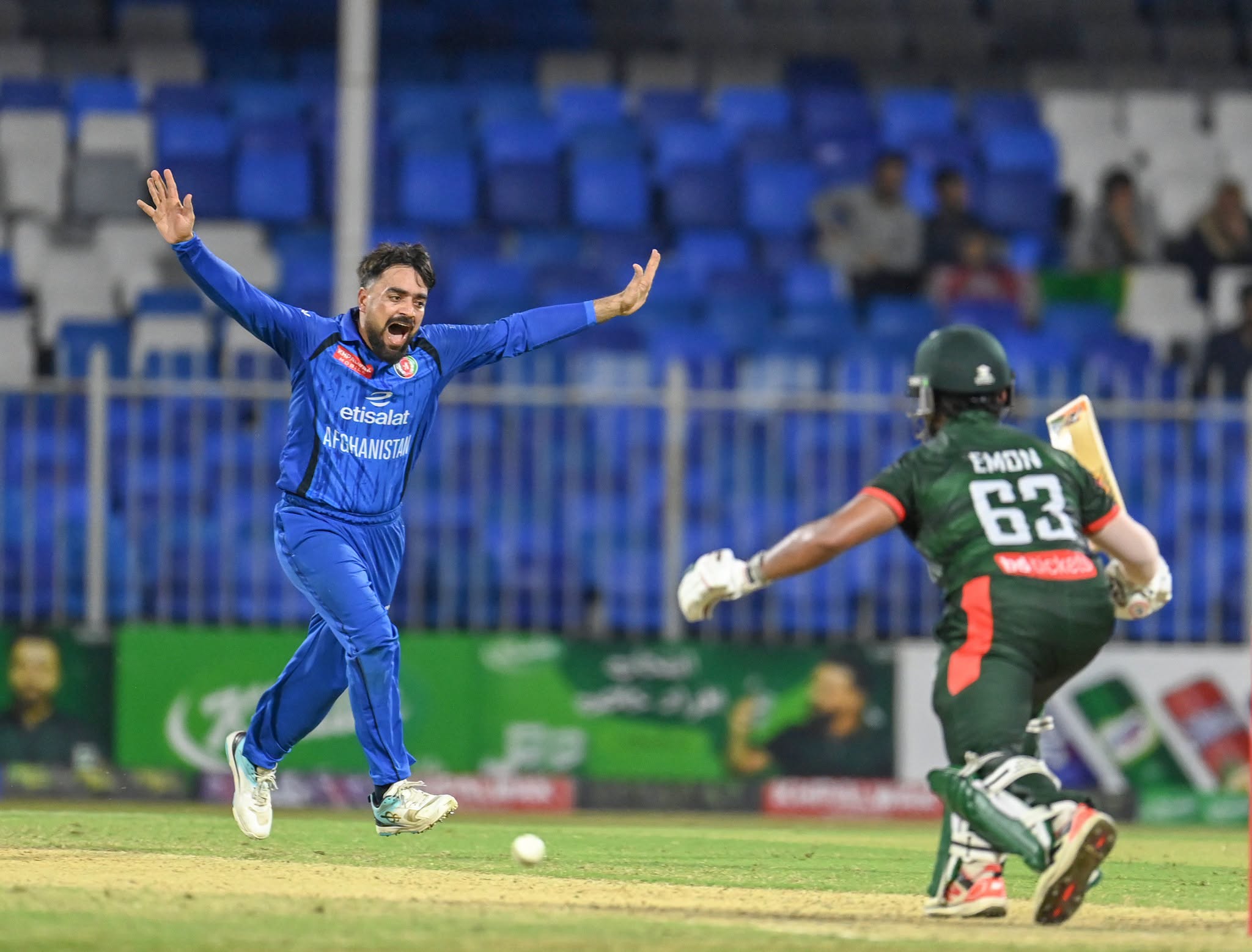 ত্রিদেশীয় সিরিজে টানা দ্বিতীয় ম্যাচে ২০০ রান করতে ব্যর্থ হয়েছে বাংলাদেশ। ছবি: আফগানিস্তান ক্রিকেট বোর্ড
