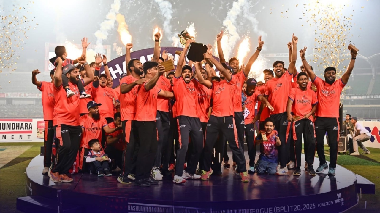ডিফেন্ডিং চ্যাম্পিয়ন রাজশাহী ওয়ারিয়র্সের এবারের বিপিএলে অংশগ্রহণ নিশ্চিত। ছবি: বিসিবি