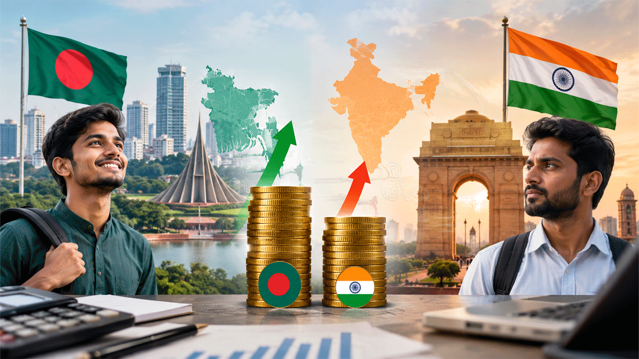 মাথাপিছু আয়ে ভারতকে ছাড়িয়ে বাংলাদেশ: অর্থনীতির এই হিসাব কী বলছে?