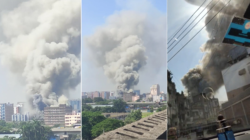 টঙ্গীতে ড্রাগ ইন্টারন্যাশনালে আগুন, নিয়ন্ত্রণে ১৪ ইউনিট