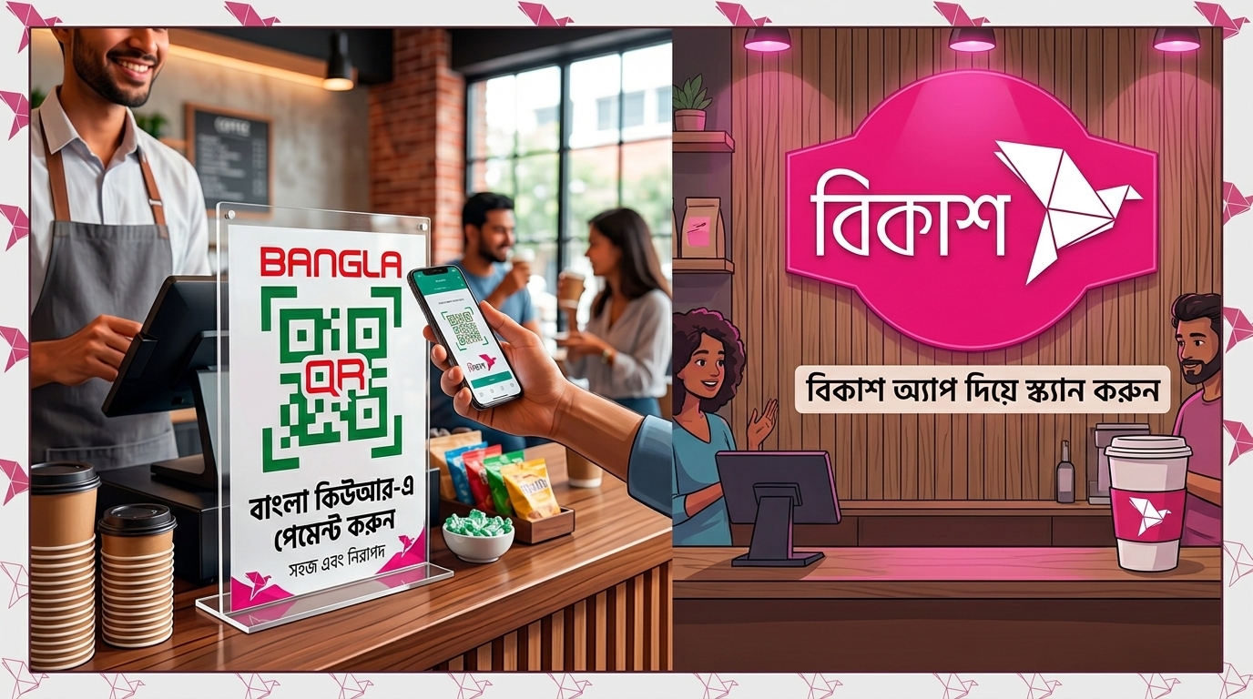বাংলা কিউআর-এ দৈনিক ১৩২ কোটি টাকা লেনদেন, শীর্ষে বিকাশ