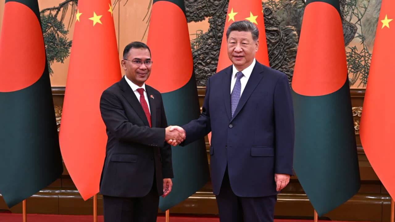 চীনের প্রেসিডেন্টের সঙ্গে তারেক রহমানের একান্ত বৈঠক