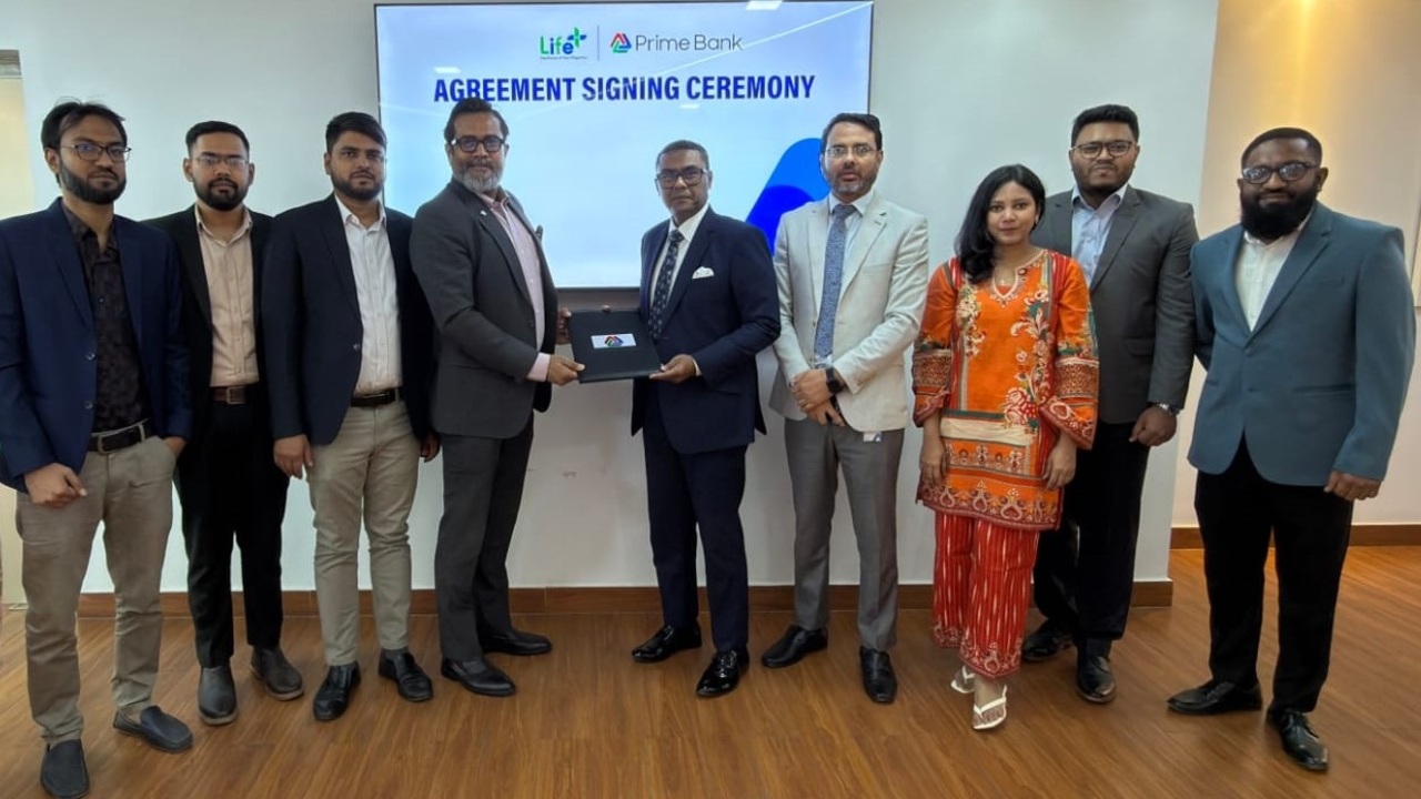 ডিজিটাল স্বাস্থ্যসেবা সহজ করতে প্রাইম ব্যাংক-লাইফপ্লাসের চুক্তি স্বাক্ষর