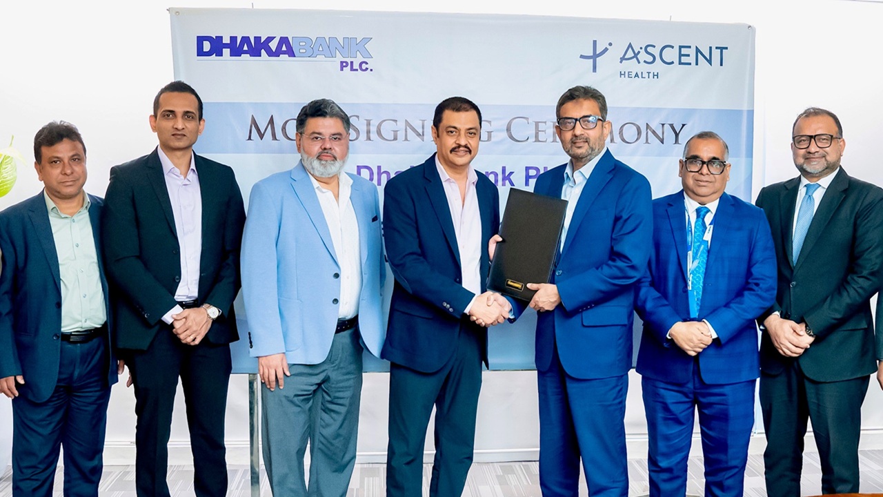 ঢাকা ব্যাংক ও অ্যাসেন্ট হেলথের করপোরেট হেলথ চুক্তি সই