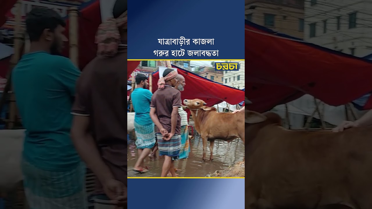 যাত্রাবাড়ীর কাজলা গরুর হাটে জলাবদ্ধতা