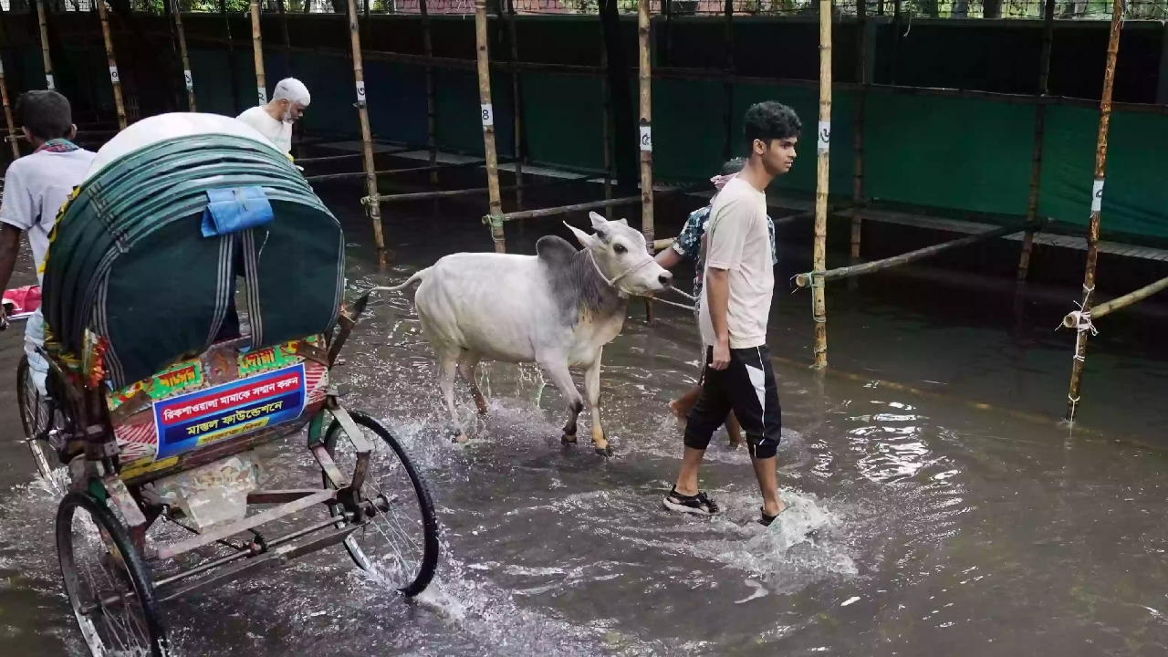 টানা বৃষ্টিতে রাজধানীতে জলাবদ্ধতা, ভোগান্তিতে ঘরমুখো মানুষ