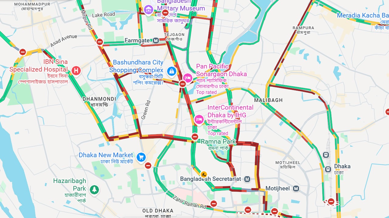 রাজধানীতে বিভিন্ন সংগঠনের আন্দোলনে যানজট, ভোগান্তি