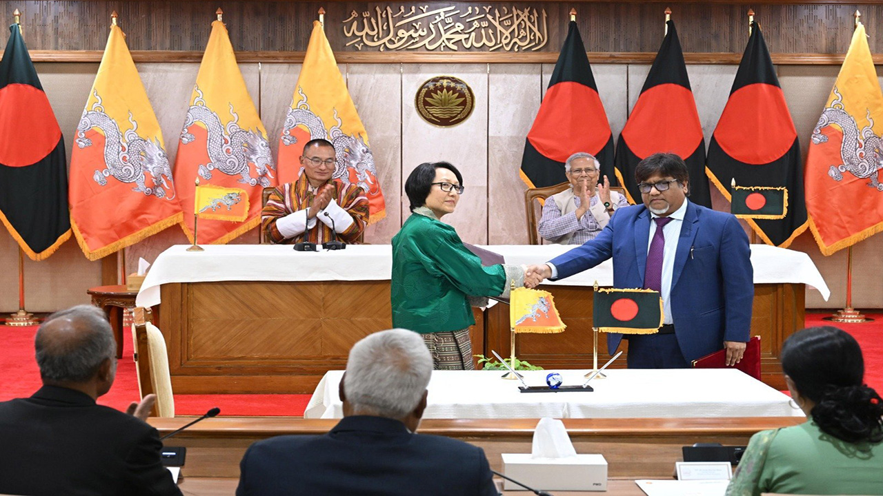 ভুটানের সঙ্গে দুই সমঝোতা স্মারক সই বাংলাদেশের