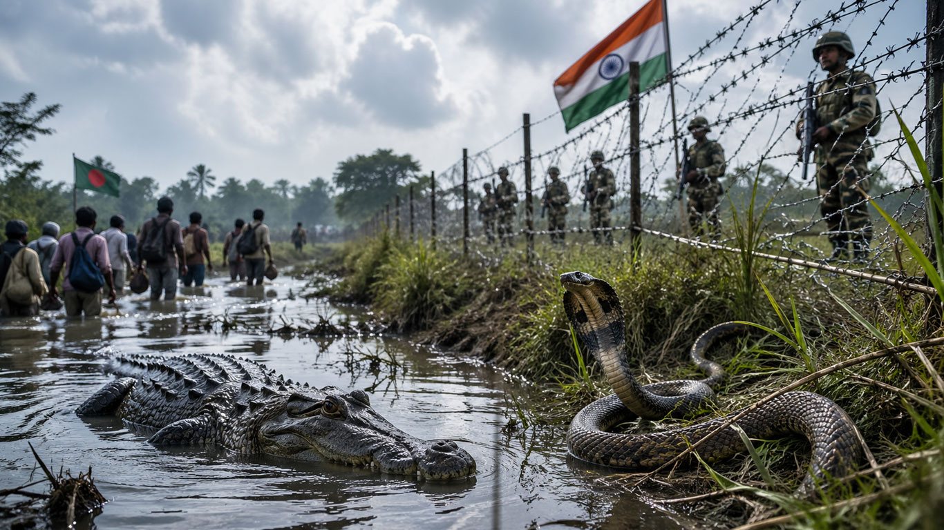 ভারত সীমান্তে কুমির ও সাপ ছাড়লে বাস্তুতন্ত্রের কী হবে?