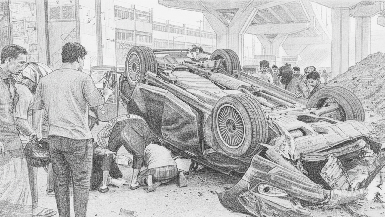 চট্টগ্রাম এলিভেটেড এক্সপ্রেসওয়েতে গাড়ি দুর্ঘটনায় নিহত ১