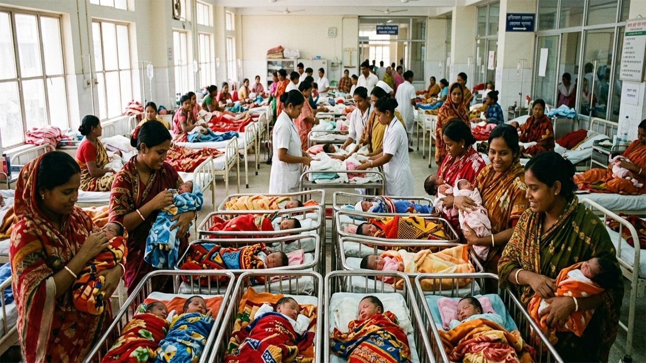 প্রতি বছর জন্মানো নবজাতকের সংখ্যা নিয়ে উদ্বেগ