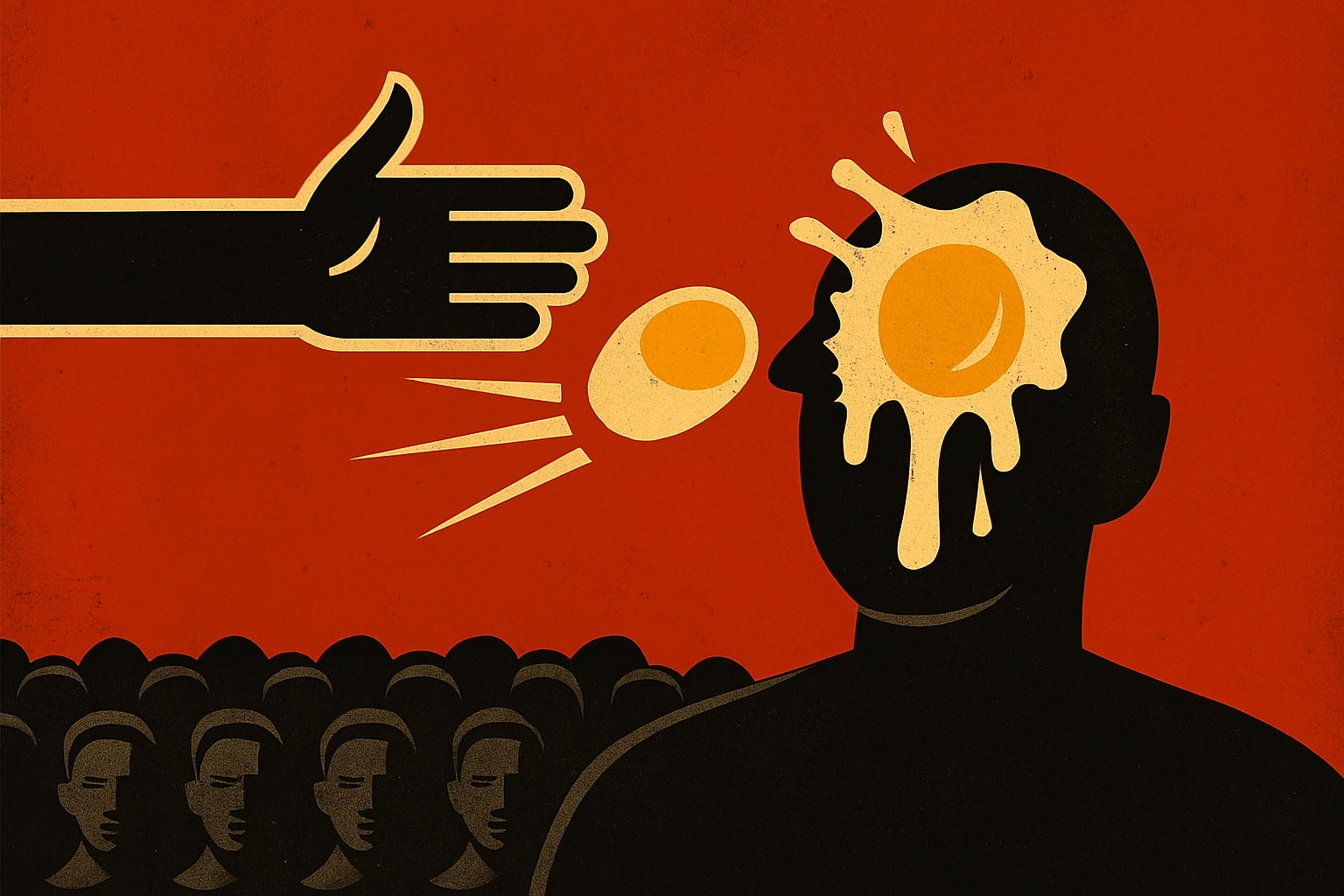 ডিম ছোড়া বিক্ষোভের অংশ হলো কীভাবে