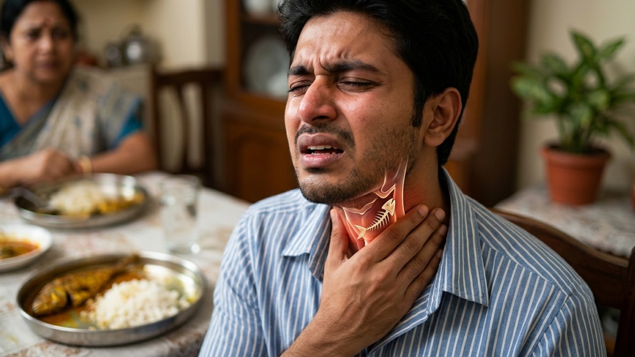 গলায় কাঁটা আটকে গেলে করণীয়