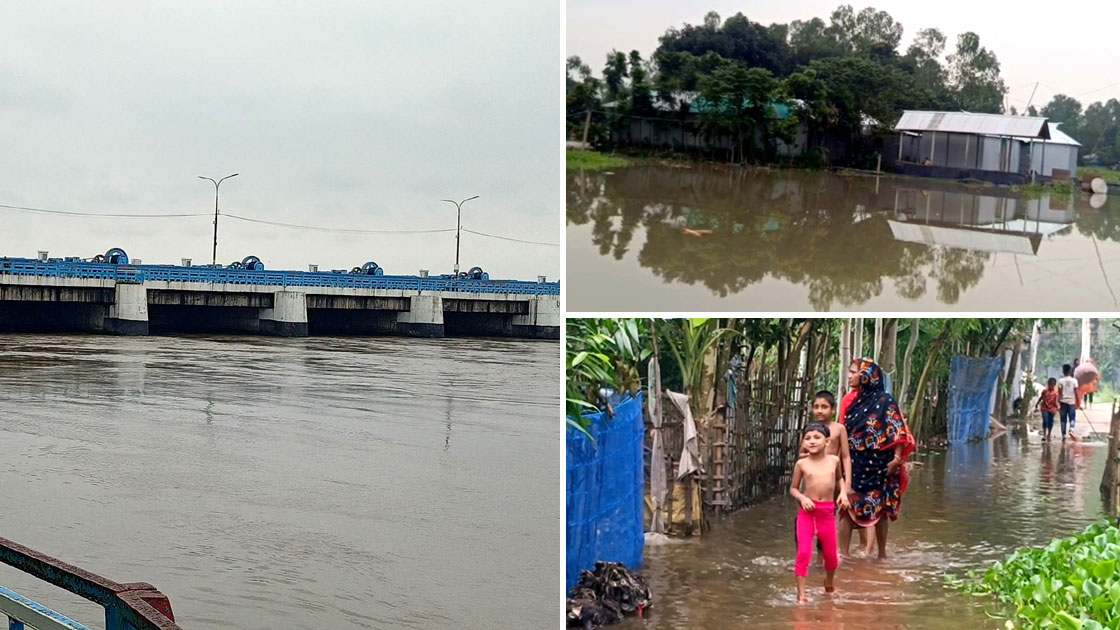 তিস্তার পানি বিপৎসীমা ছুঁই ছুঁই, নিম্নাঞ্চল প্লাবিত হয়ে ৬ হাজার পরিবার পানিবন্দি