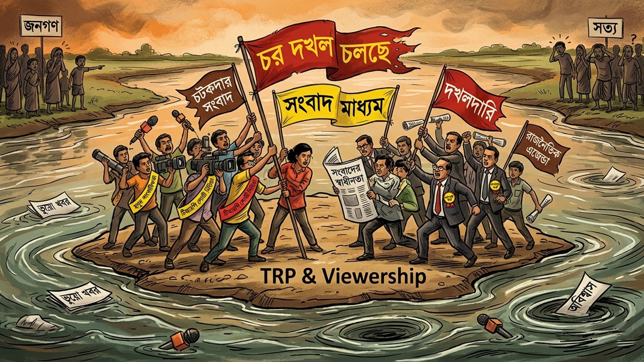 সংবাদমাধ্যমে কি তবে চর দখলই চলবে?