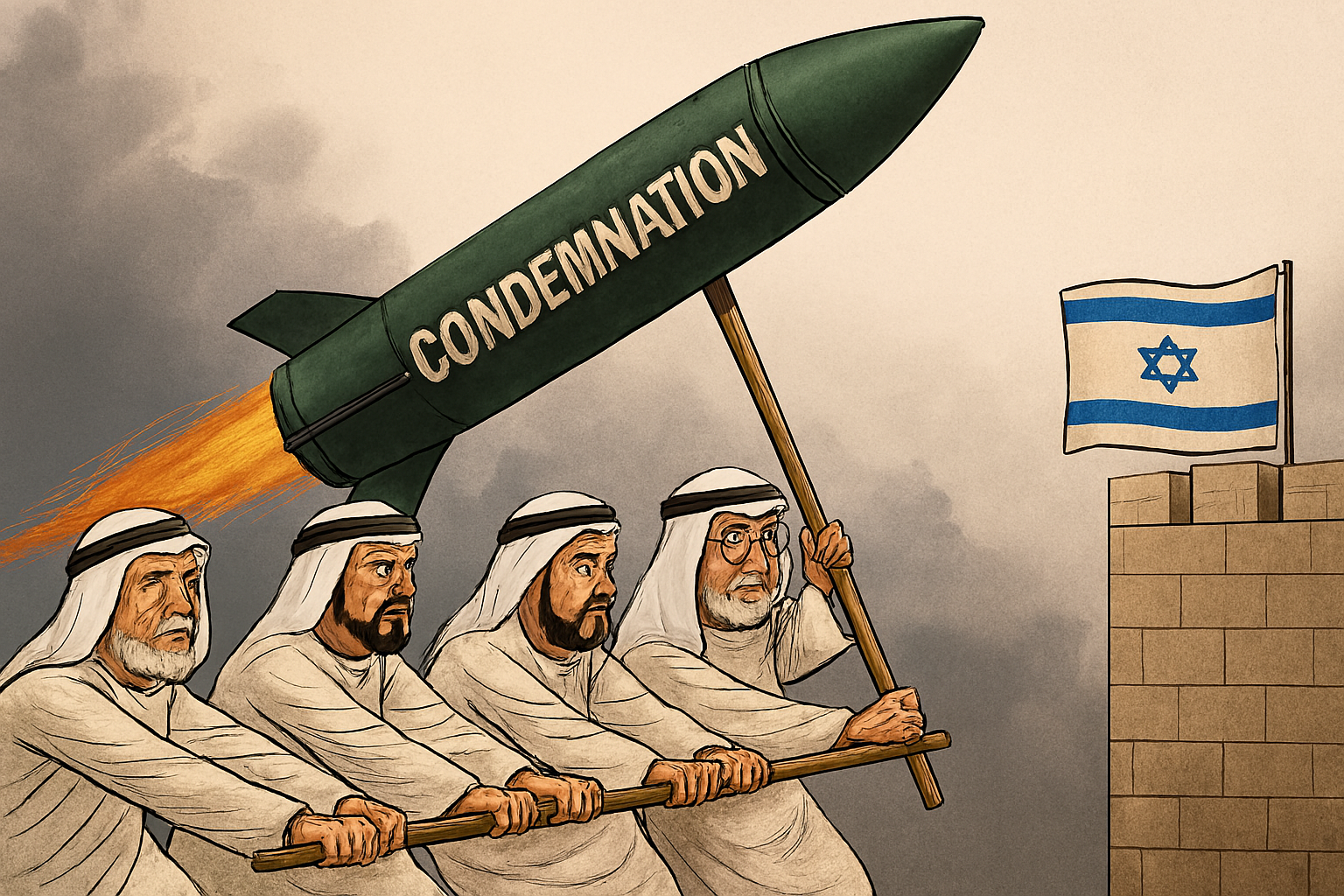 ইসরায়েলের দিকে কেন শুধু ‘নিন্দার ক্ষেপণাস্ত্র’ আরব নেতাদের
