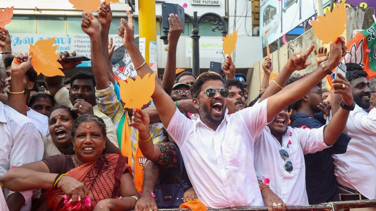 বিজেপি সমর্থকদের উল্লাস। ছবি: ফেসবুক