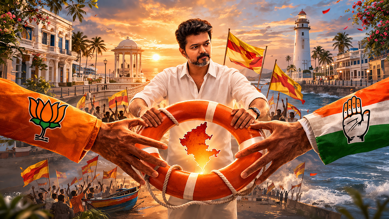 পুদুচেরিতে আঞ্চলিক দলই ভরসা কংগ্রেস ও বিজেপির