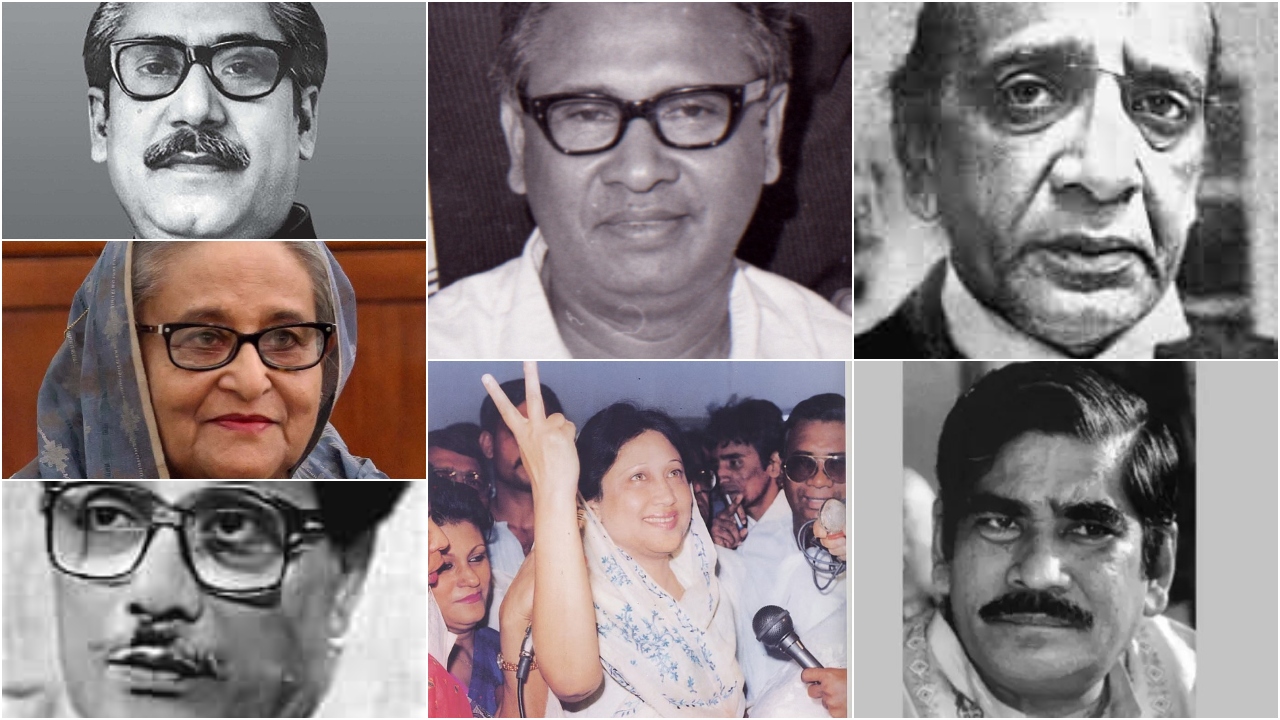 বাংলাদেশের সাবেক প্রধানমন্ত্রীরা। ছবি: সংগৃহীত