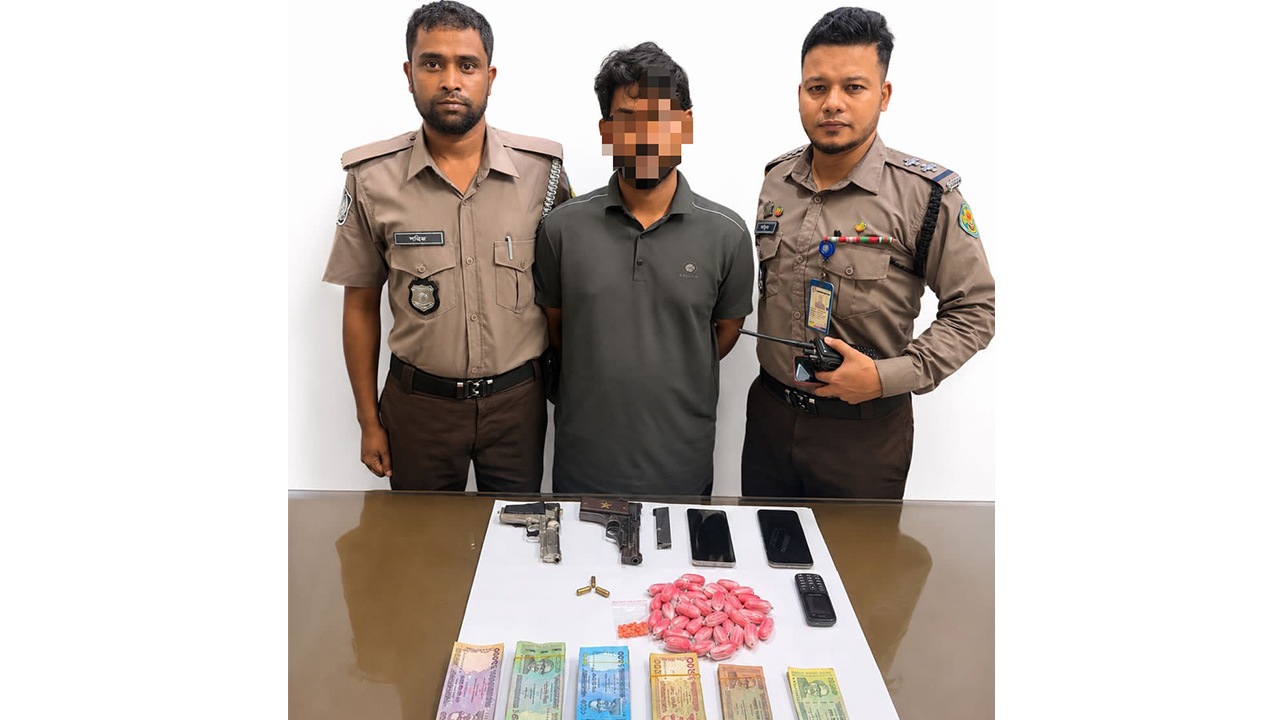 বনানীতে অস্ত্র-ইয়াবাসহ সন্ত্রাসী গ্রেপ্তার: মুসাব্বির হত্যার যোগসূত্র খুঁজছে পুলিশ