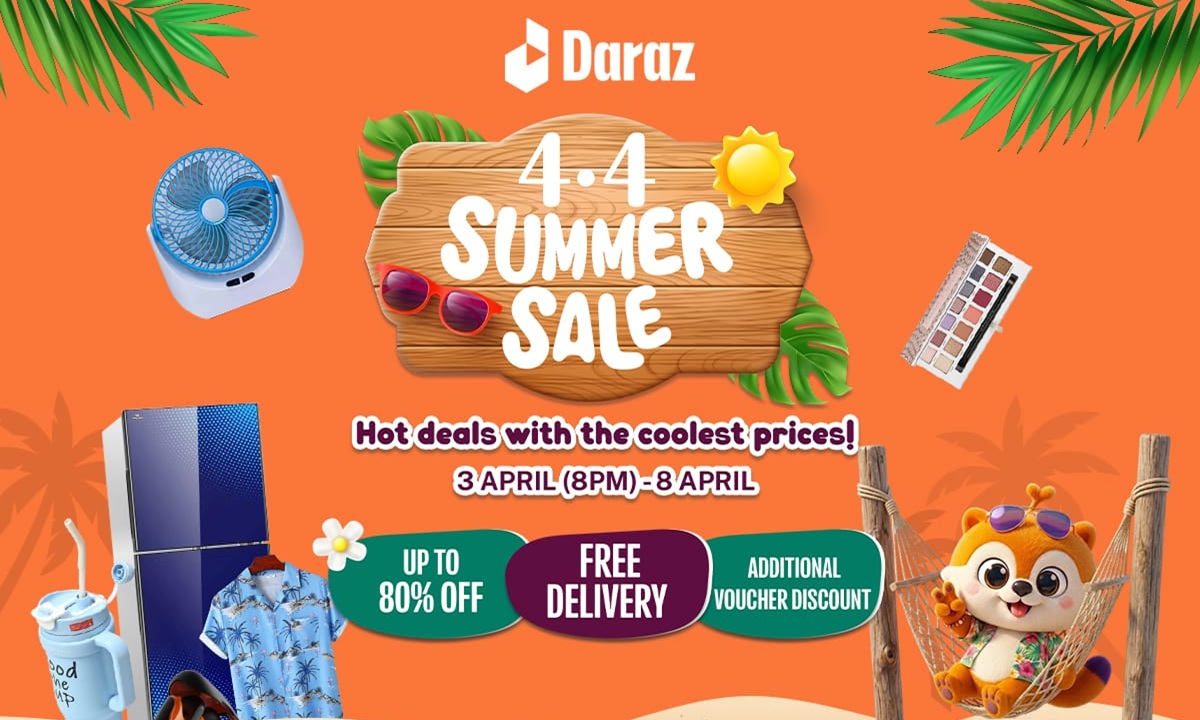 শুক্রবার থেকে দারাজ ৪.৪ সামার সেল শুরু