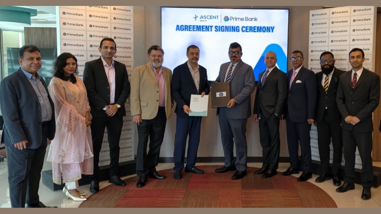 অ্যাসসেন্ট হেলথের স্বাস্থ্য পরীক্ষায় সুবিধা পাবেন প্রাইম ব্যাংকের কার্ডহোল্ডাররা