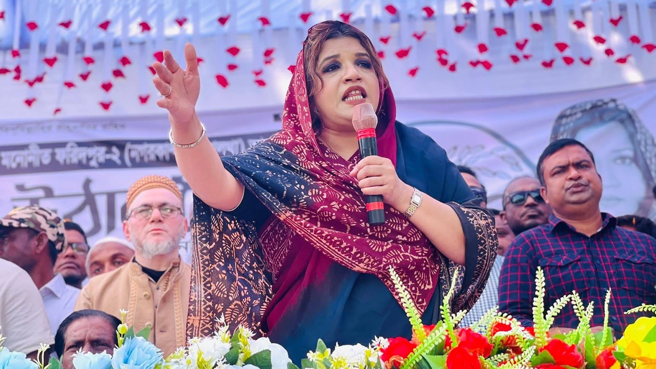 জাতীয় সংসদ নির্বাচনে বিএনপির প্রার্থী শামা ওবায়েদ। ছবি: ফেসবুক