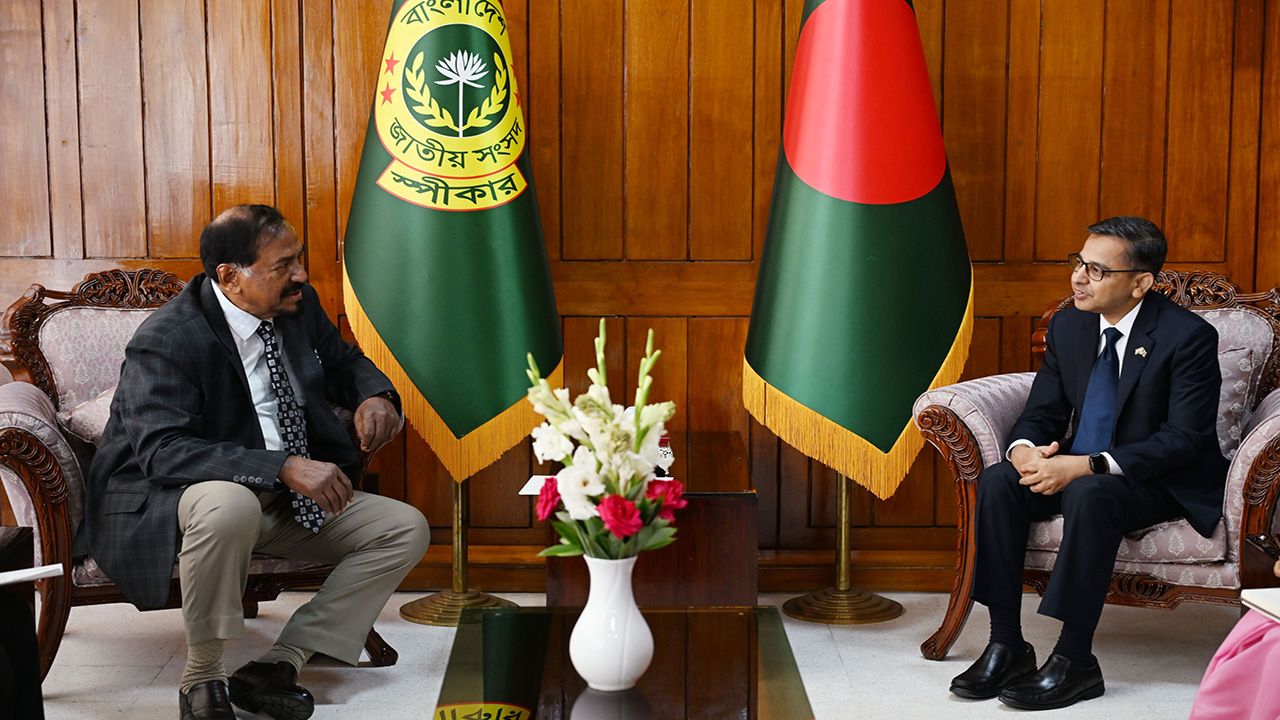 স্পিকারের সাথে ভারতীয় হাইকমিশনারের সাক্ষাৎ