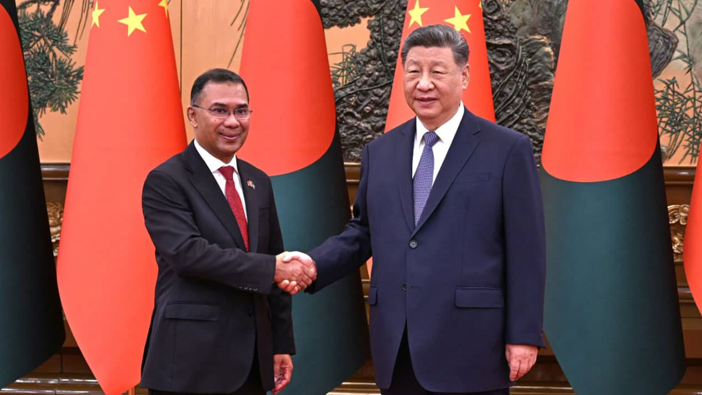 চীনের প্রেসিডেন্টের সঙ্গে বৈঠকে তারেক রহমান
