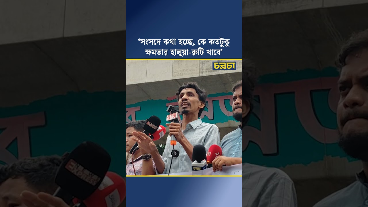 ‘সংসদে কথা হচ্ছে, কে কতটুকু ক্ষমতার হালুয়া-রুটি খাবে’
